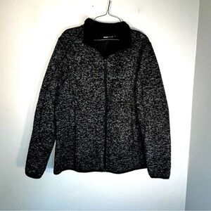 Swiss tech heathered blue‎ full zip casual jacket  XL